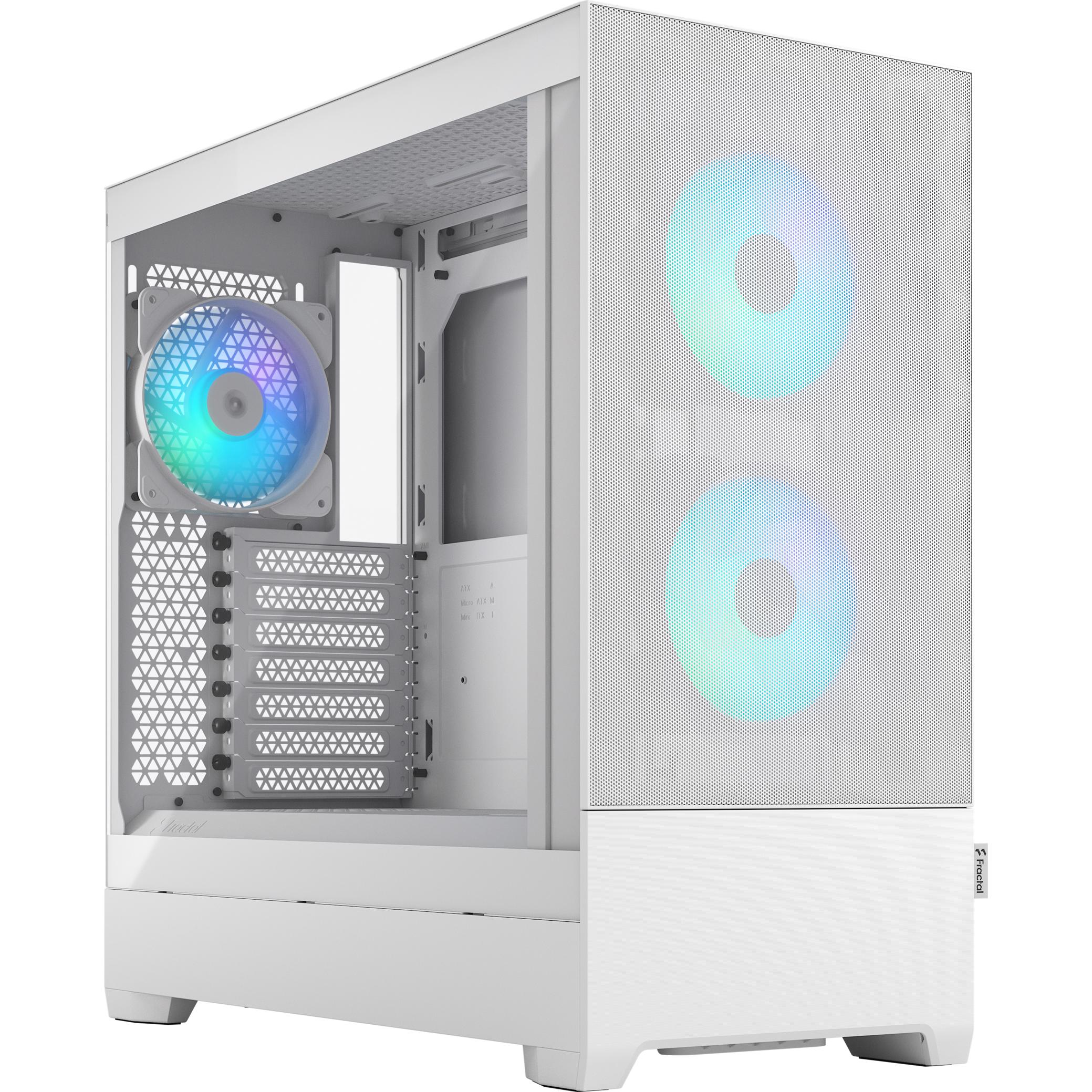 Fractal Design Pop Air RGB TG Clear Tint Mid Tower Case (White