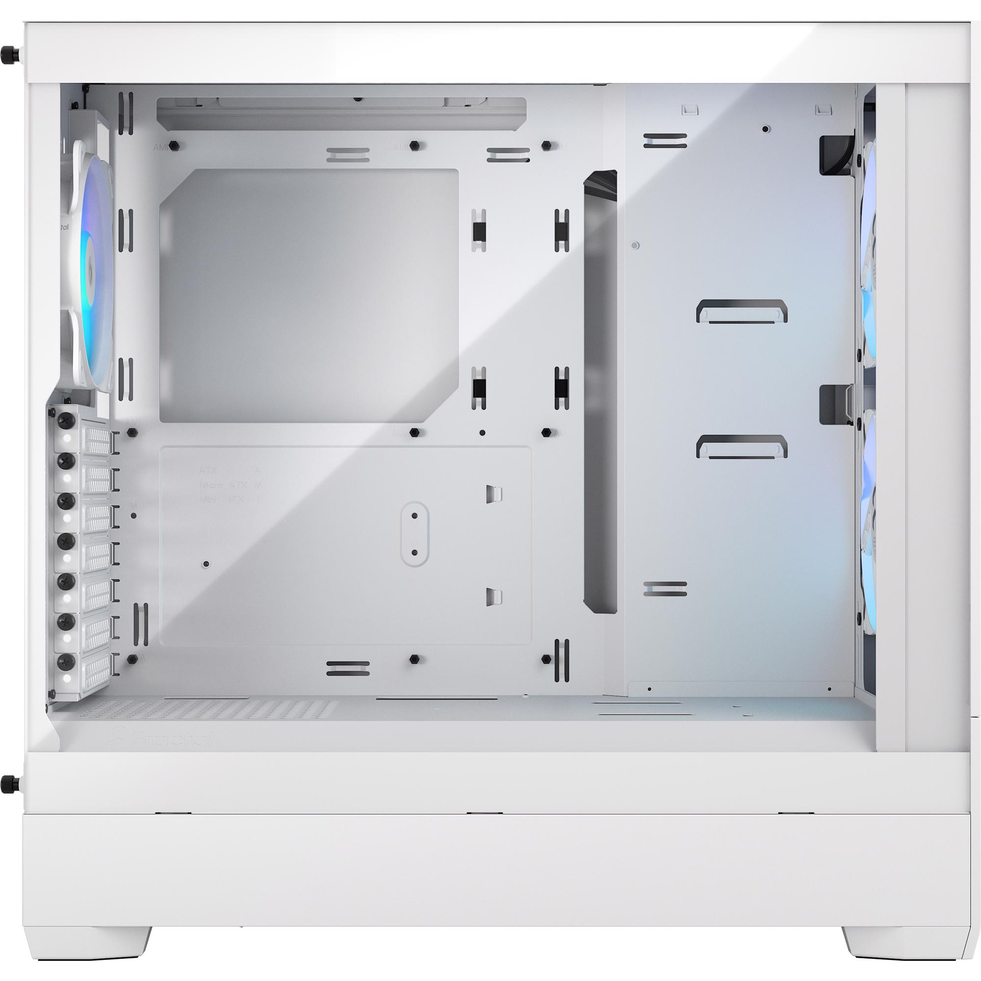 A large main feature product image of Fractal Design Pop Air RGB TG Clear Tint Mid Tower Case (White)