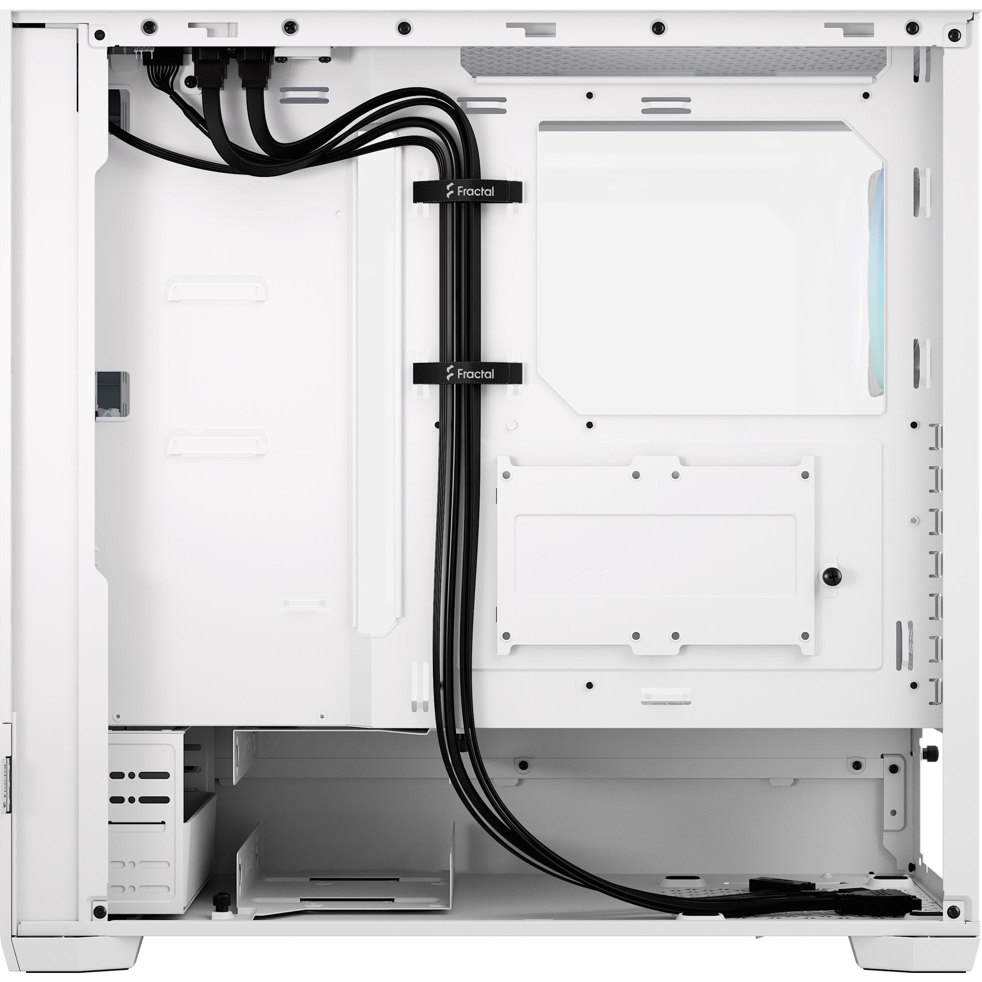 A large main feature product image of Fractal Design Pop Air RGB TG Clear Tint Mid Tower Case (White)