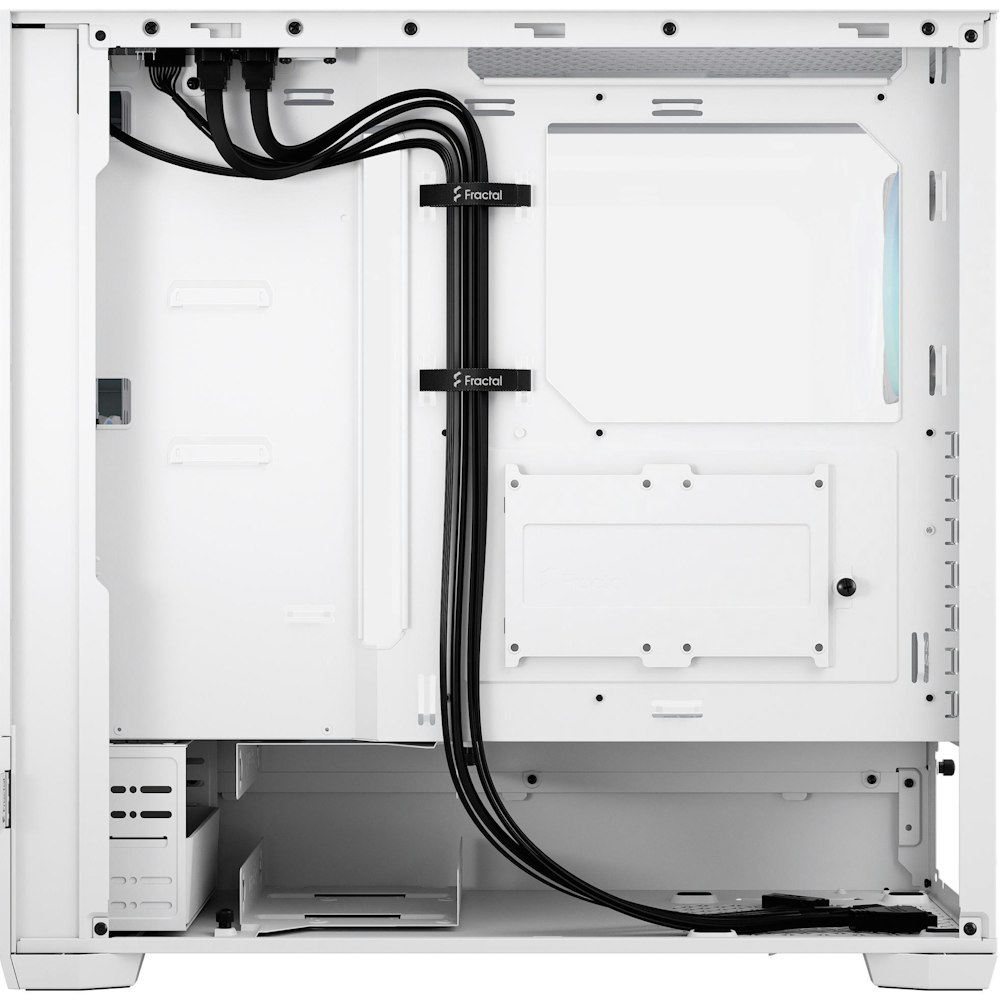 A large main feature product image of Fractal Design Pop Air RGB TG Clear Tint Mid Tower Case - White