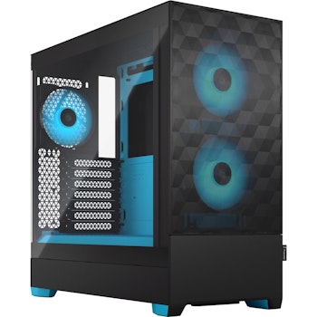 Product image of Fractal Design Pop Air RGB TG Clear Tint Mid Tower Case - Cyan Core - Click for product page of Fractal Design Pop Air RGB TG Clear Tint Mid Tower Case - Cyan Core