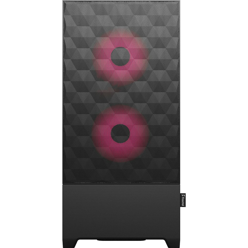 Fractal Design Pop Air RGB TG Clear Tint Mid Tower Case - Magenta