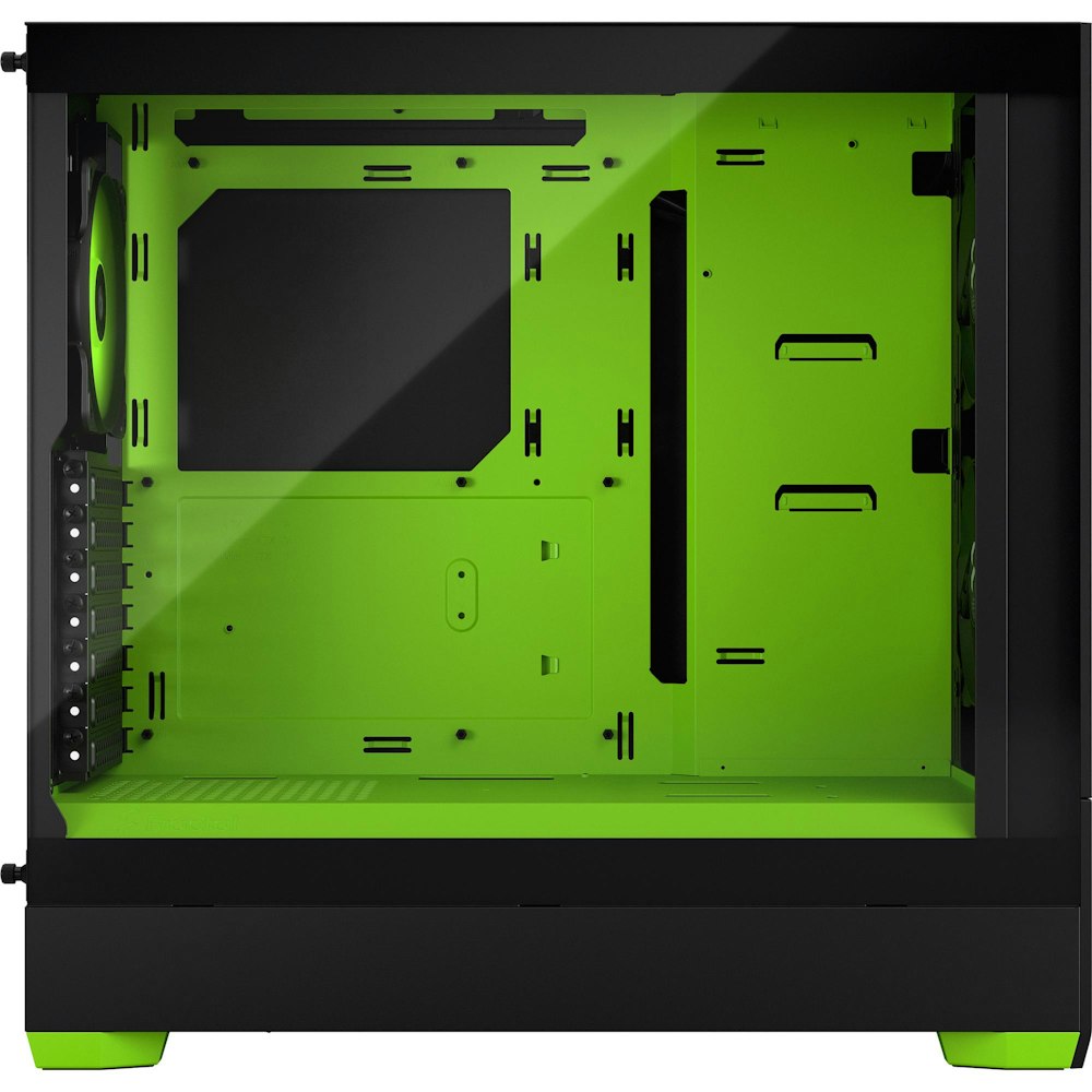 A large main feature product image of Fractal Design Pop Air RGB TG Clear Tint Mid Tower Case - Green Core