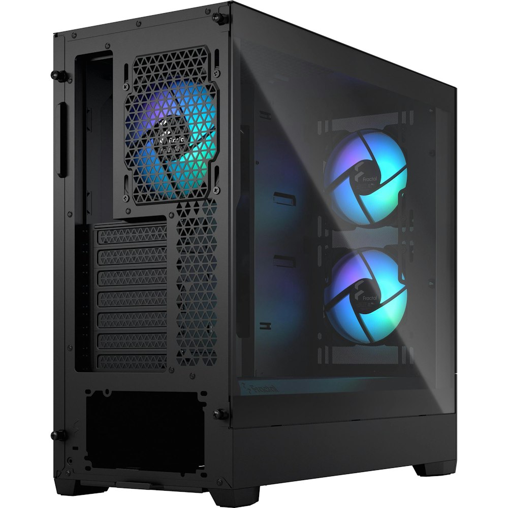 A large main feature product image of Fractal Design Pop Air RGB TG Clear Tint Mid Tower Case - Black