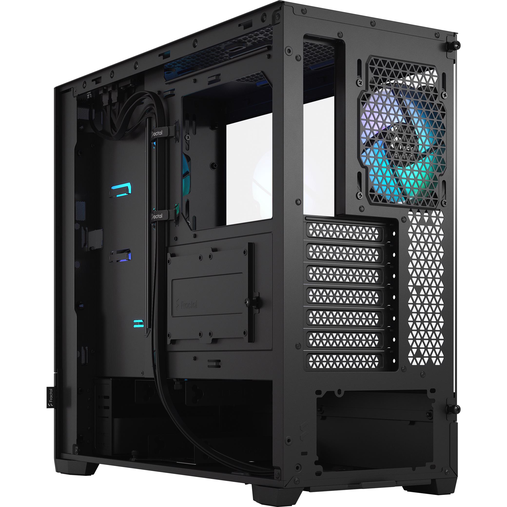 A large main feature product image of Fractal Design Pop Air RGB TG Clear Tint Mid Tower Case (Black)