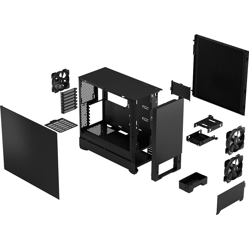 A large main feature product image of Fractal Design Pop Silent Mid Tower Case (Black)