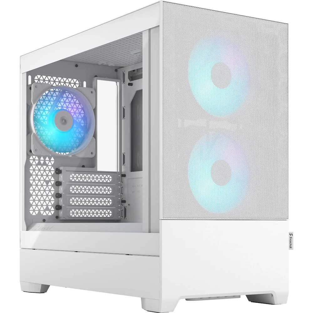 Fractal Design Pop Mini Air RGB TG Clear Tint Micro Tower Case (White)