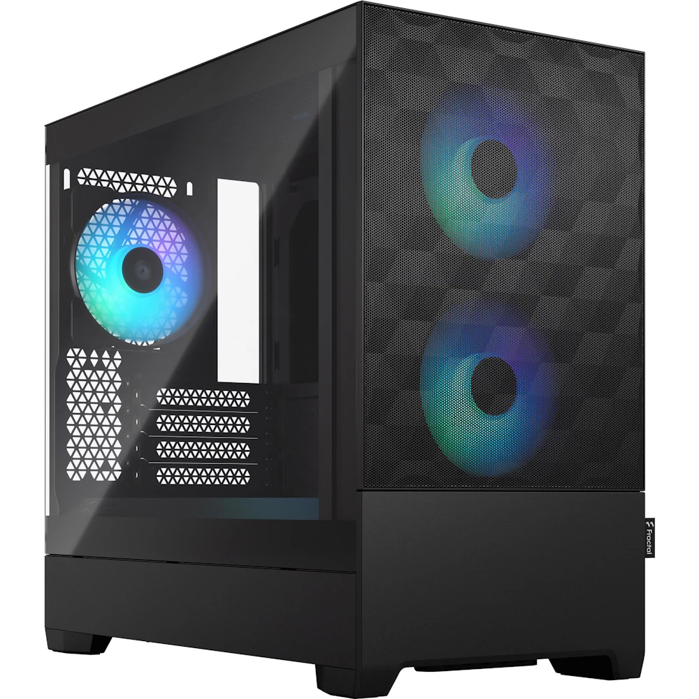 Fractal Design Pop Mini Air RGB TG Clear Tint Micro Tower Case (Black)