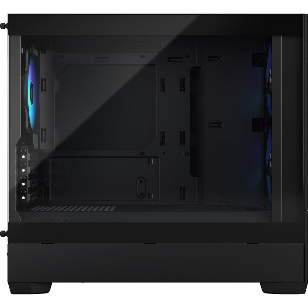 A large main feature product image of Fractal Design Pop Mini Air RGB TG Clear Tint Micro Tower Case - Black