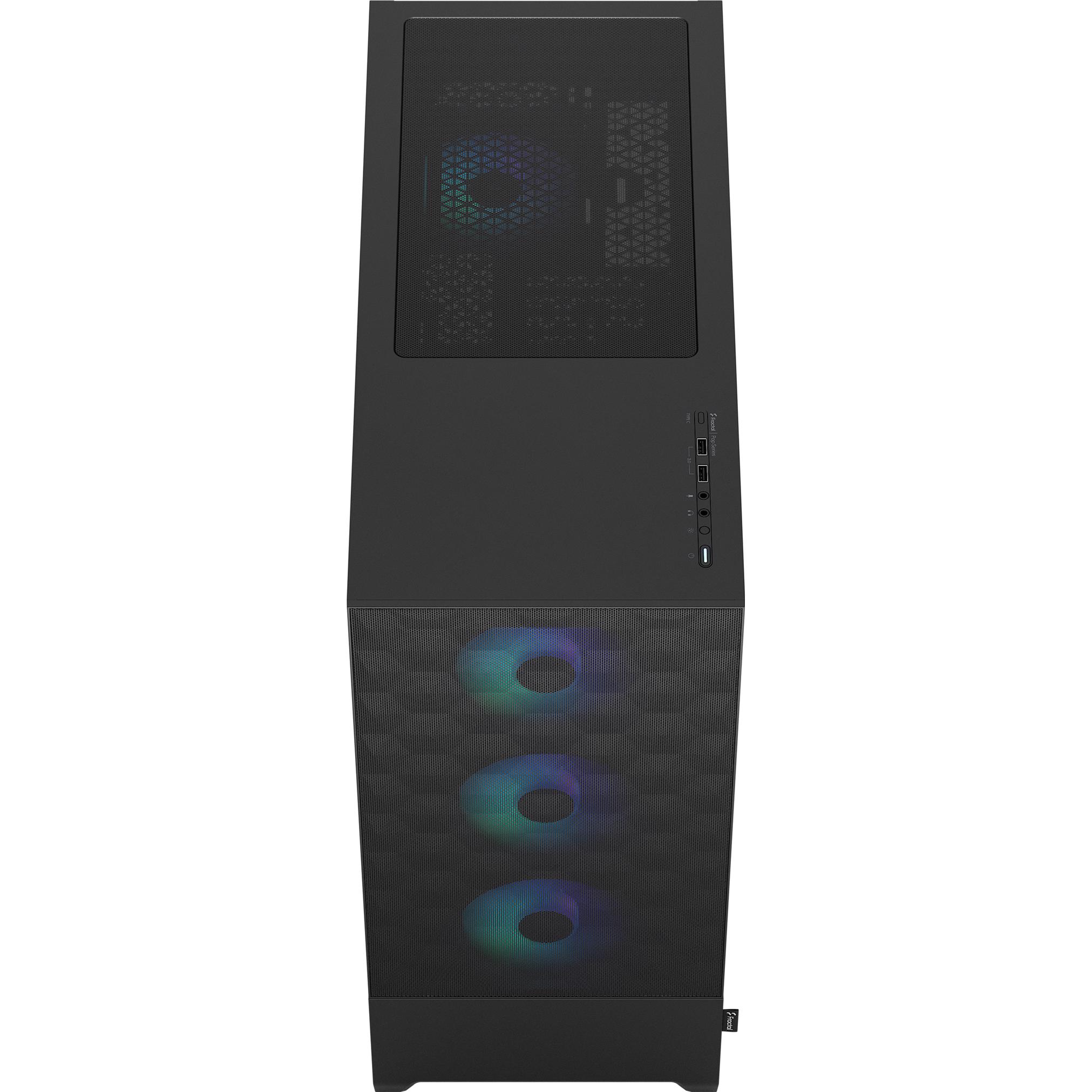 A large main feature product image of Fractal Design Pop XL Air RGB TG Clear Tint Full Tower Case (Black)