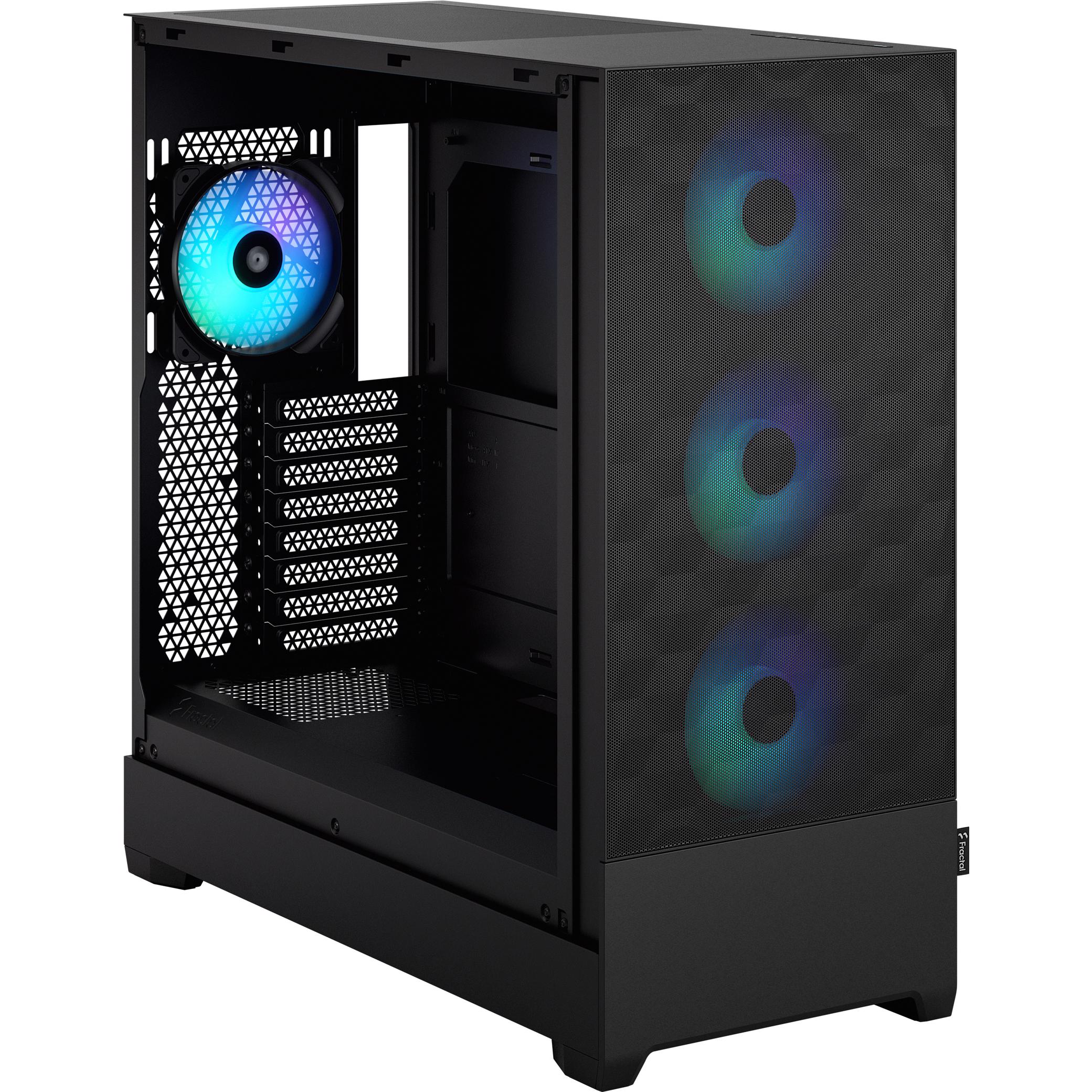 A large main feature product image of Fractal Design Pop XL Air RGB TG Clear Tint Full Tower Case (Black)