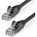 A product image of Startech 5m CAT6 Ethernet Cable - LSZH - 10 Gigabit 650MHz 100W PoE Patch Cord - Black