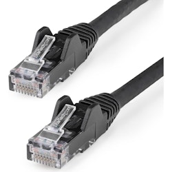 Product image of Startech 5m CAT6 Ethernet Cable - LSZH - 10 Gigabit 650MHz 100W PoE Patch Cord - Black - Click for product page of Startech 5m CAT6 Ethernet Cable - LSZH - 10 Gigabit 650MHz 100W PoE Patch Cord - Black