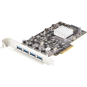 Product image of Startech 4-Port USB PCIe Card - 10Gbps USB 3.1/3.2 Gen 2 Type-A PCI Express Expansion Card - Click for product page of Startech 4-Port USB PCIe Card - 10Gbps USB 3.1/3.2 Gen 2 Type-A PCI Express Expansion Card