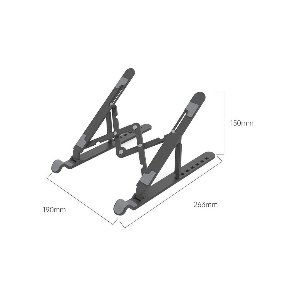 A large main feature product image of ORICO Foldable Laptop stand - Black