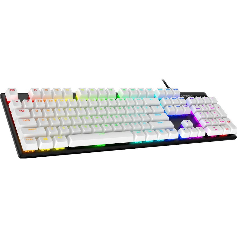 A large main feature product image of HyperX PBT Keycaps - Full Set (White)
