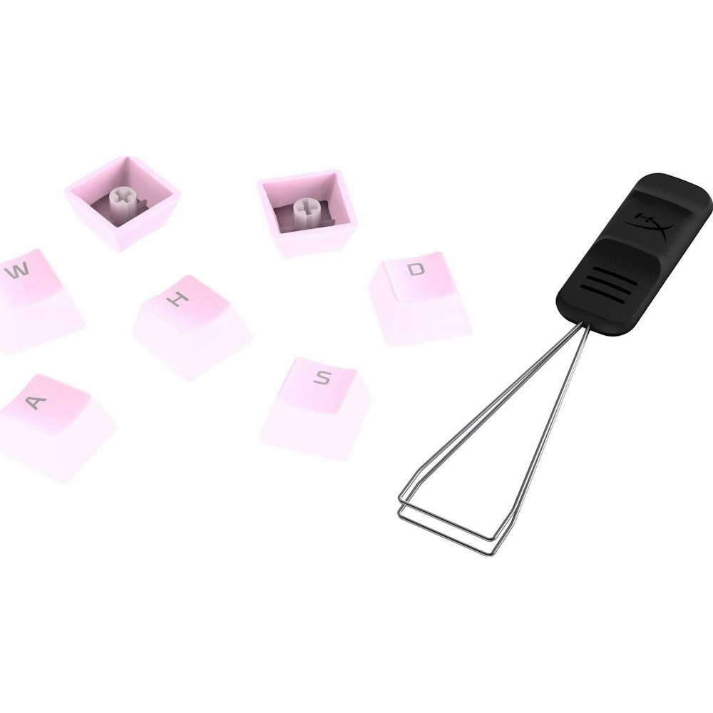 A large main feature product image of HyperX PBT Keycaps - Full Set (Pink)