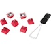 A product image of HyperX Rubber Keycaps - Accent Set (Red)