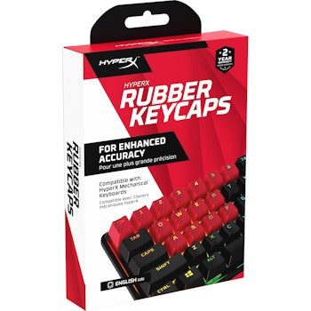 Product image of HyperX Rubber Keycaps - Accent Set (Red) - Click for product page of HyperX Rubber Keycaps - Accent Set (Red)
