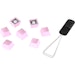 A product image of HyperX Rubber Keycaps - Accent Set (Pink)