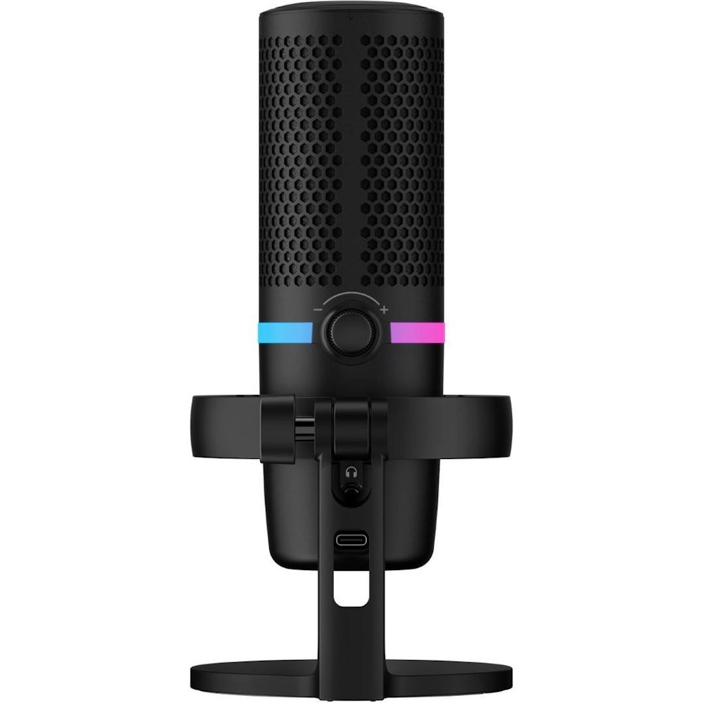 A large main feature product image of HyperX DuoCast - RGB Condenser Microphone