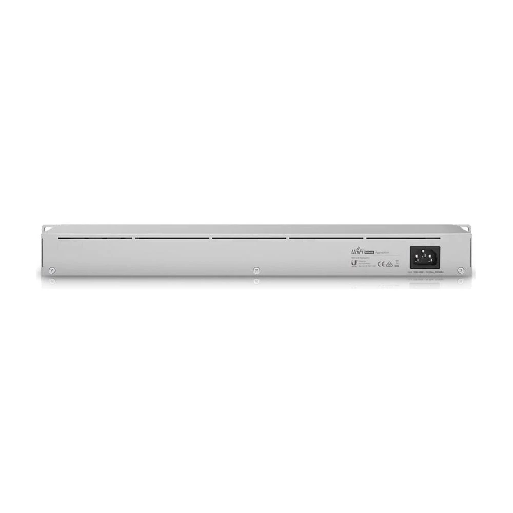 A large main feature product image of Ubiquiti Aggregation 8-Port 10GbE SFP+ Layer 2 Switch