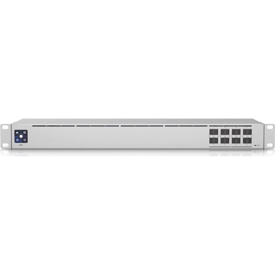 A large main feature product image of Ubiquiti Aggregation 8-Port 10GbE SFP+ Layer 2 Switch