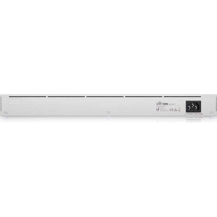 A large main feature product image of Ubiquiti Aggregation 8-Port 10GbE SFP+ Layer 2 Switch