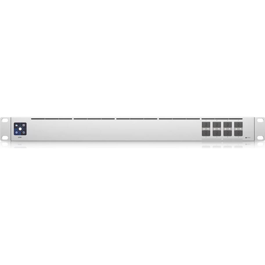 A large main feature product image of Ubiquiti Aggregation 8-Port 10GbE SFP+ Layer 2 Switch