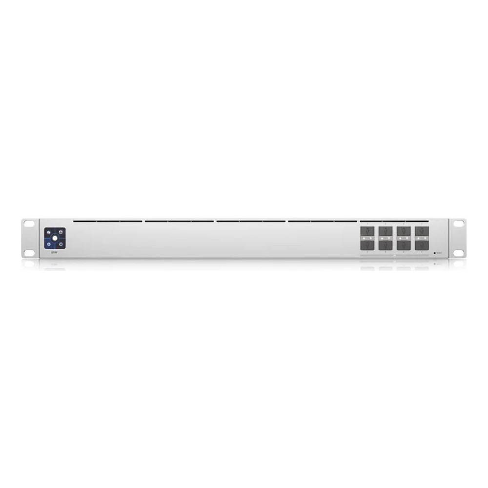 A large main feature product image of Ubiquiti Aggregation 8-Port 10GbE SFP+ Layer 2 Switch