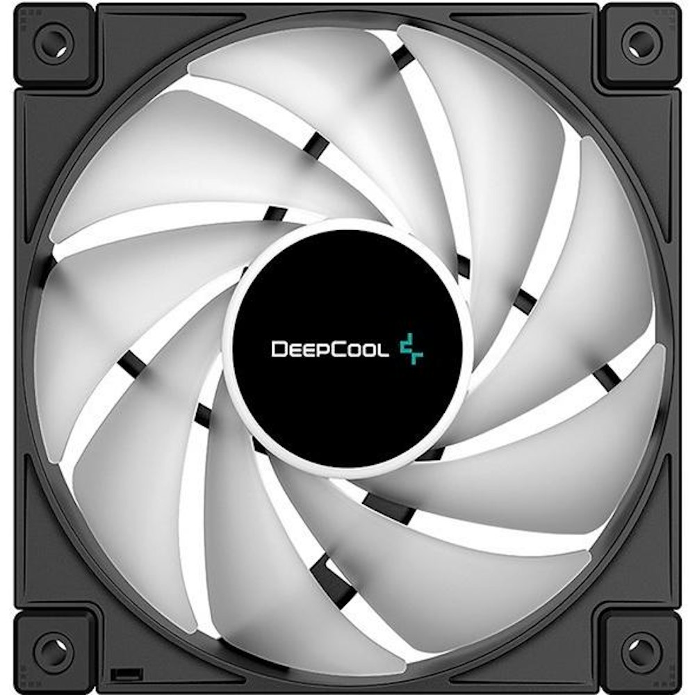 A large main feature product image of DeepCool FC120 120mm ARGB PWM Fan Black - 3 Pack