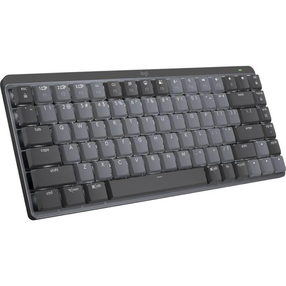 A large main feature product image of Logitech MX Mechanical Mini Wireless Keyboard - Clicky Switch