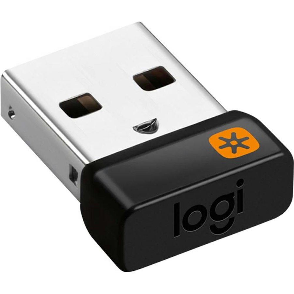 A large main feature product image of Logitech USB Unifying Receiver