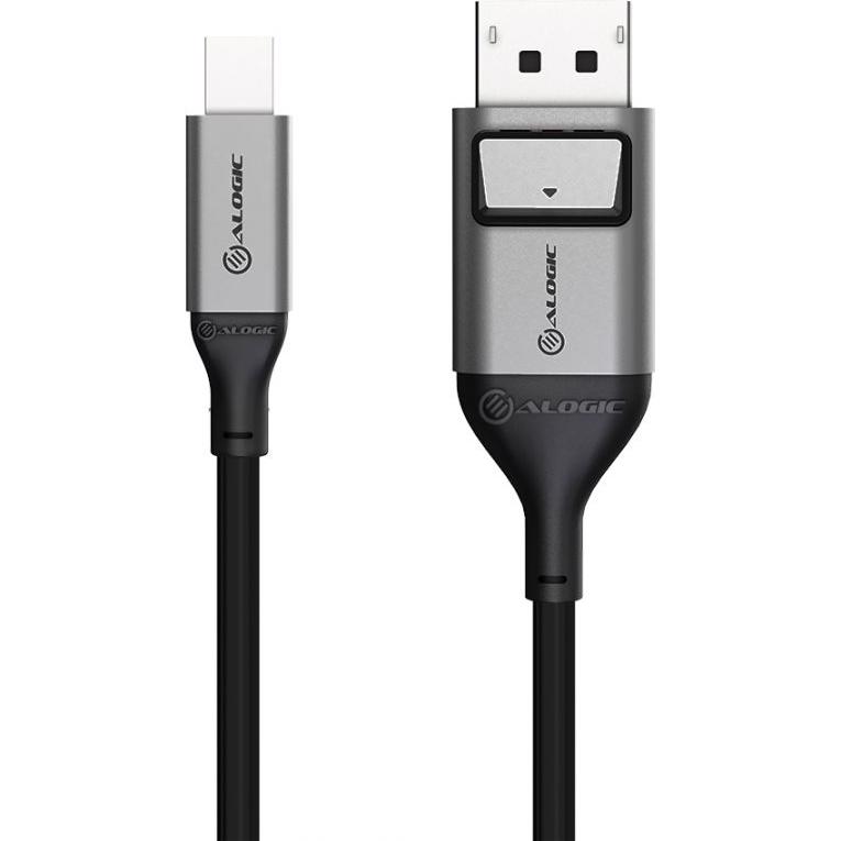 A large main feature product image of ALOGIC Ultra 8K Mini DisplayPort to DisplayPort V1.4 - 3m