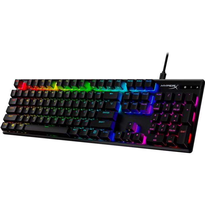 A large main feature product image of HyperX Alloy Origins PBT HX - Fullsize Mechanical Keyboard (HyperX Red Switch)