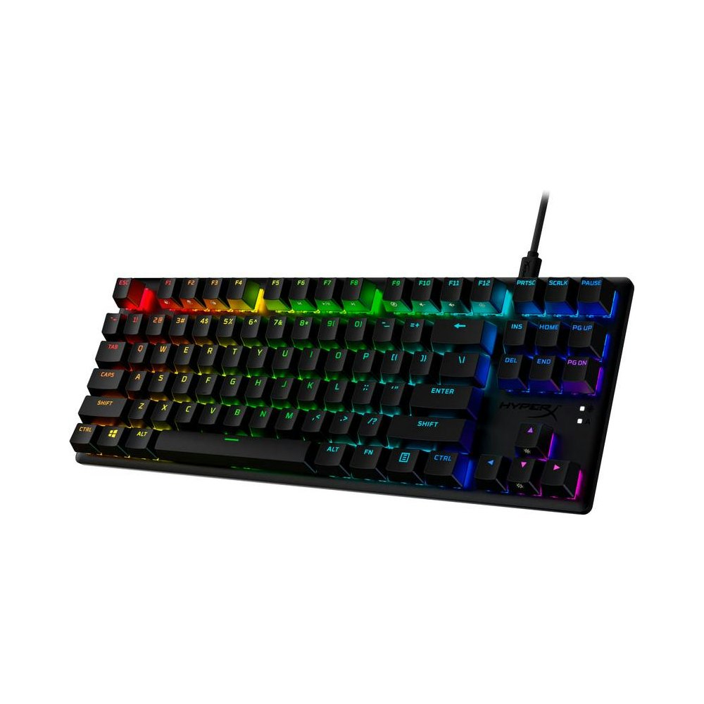 A large main feature product image of HyperX Alloy Origins Core PBT - TKL Mechanical Keyboard (HyperX Blue Switch)