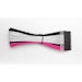 A product image of GamerChief Elite Series 24-Pin ATX 30cm Sleeved Extension Cable (Hot Pink/White/Black)