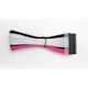 A small tile product image of GamerChief Elite Series 24-Pin ATX 30cm Sleeved Extension Cable (Hot Pink/White/Black)