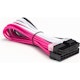 A small tile product image of GamerChief Elite Series 24-Pin ATX 30cm Sleeved Extension Cable (Hot Pink/White/Black)