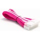 A small tile product image of GamerChief Elite Series 24-Pin ATX 30cm Sleeved Extension Cable (Pink/White) - White Connector