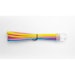A product image of GamerChief Elite Series 8-Pin EPS 30cm Sleeved Extension Cable (Yellow / Light Pink / Pink / Blue / White) - White Connector