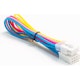 A small tile product image of GamerChief Elite Series 8-Pin PCIe 30cm Sleeved Extension Cable (Yellow / Light Pink / Pink / Blue / White) - White Connector
