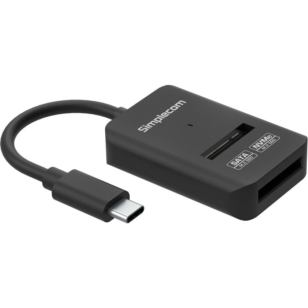 Simplecom SA506 NVMe / SATA Dual Protocol M.2 SSD to USB Type-C Adapter Converter USB 3.2 Gen 2 10Gbps