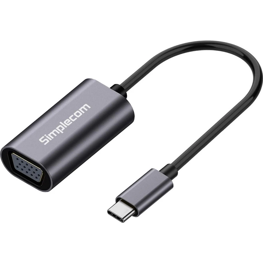 Simplecom DA104 USB Type-C to VGA Adapter Full HD 1080p
