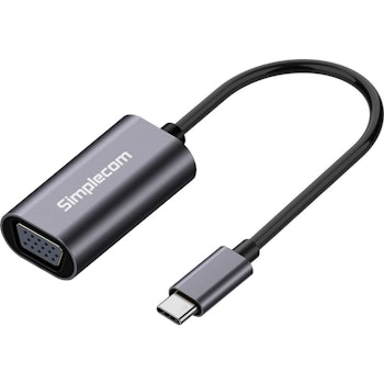 Product image of Simplecom DA104 USB-C to VGA Adapter Full HD 1080p - Click for product page of Simplecom DA104 USB-C to VGA Adapter Full HD 1080p