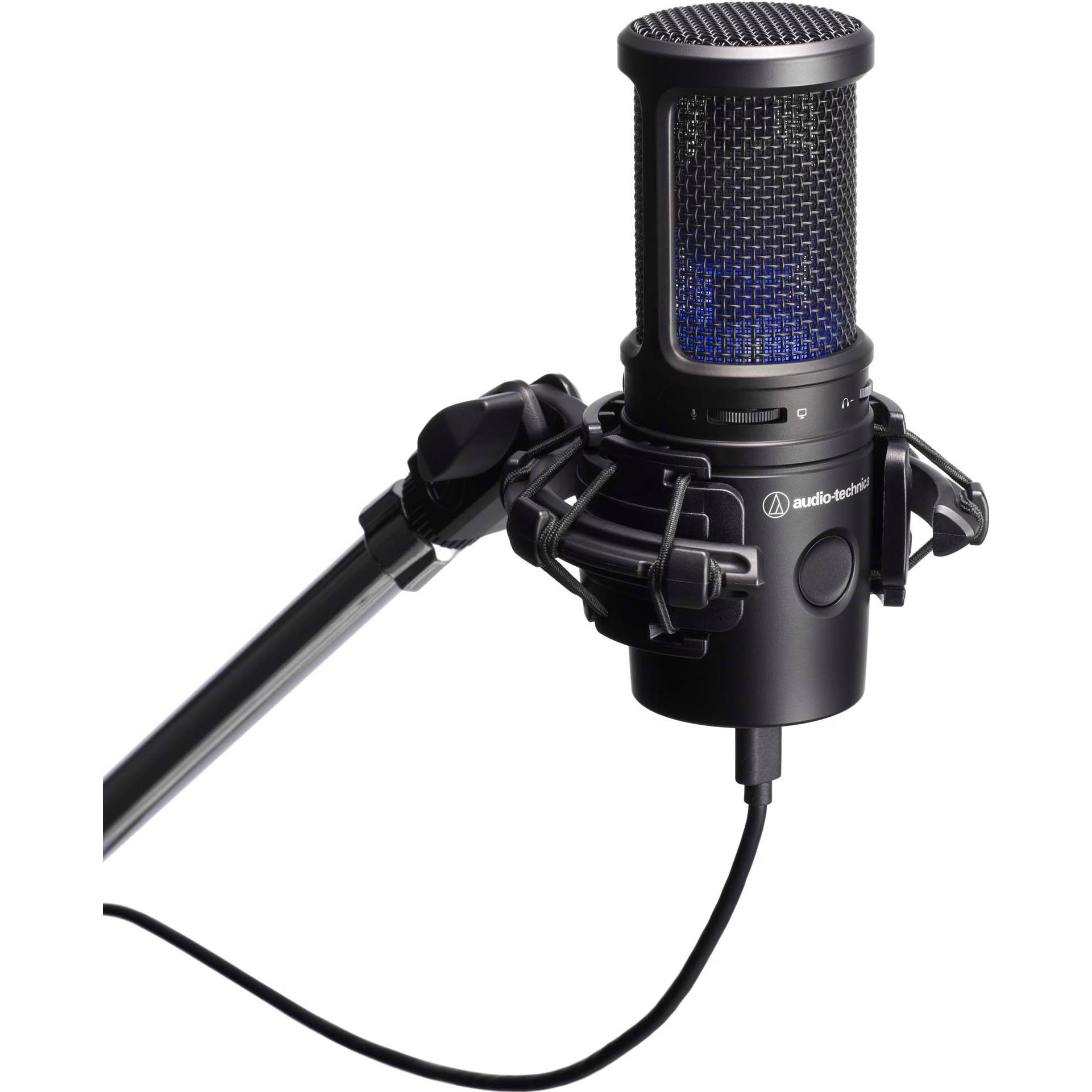 A large main feature product image of Audio-Technica AT2020 USB-X - Cardioid Condenser USB Microphone
