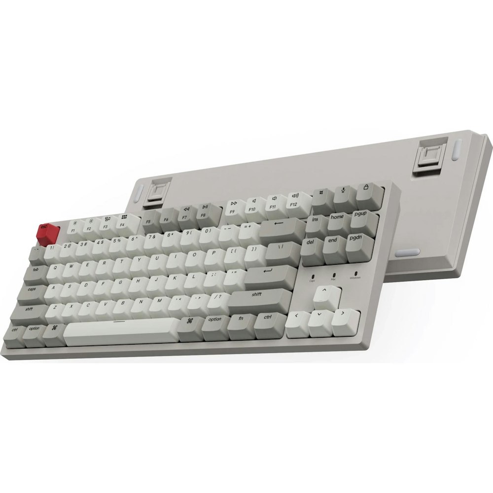 A large main feature product image of Keychron C1 TKL Hot-Swappable Mechanical Keyboard - Retro (Brown Switch)