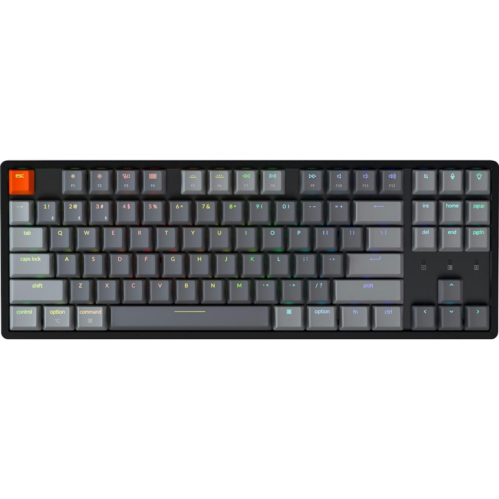 A large main feature product image of Keychron K8 TKL RGB Wireless Mechanical Keyboard (Brown Switch)