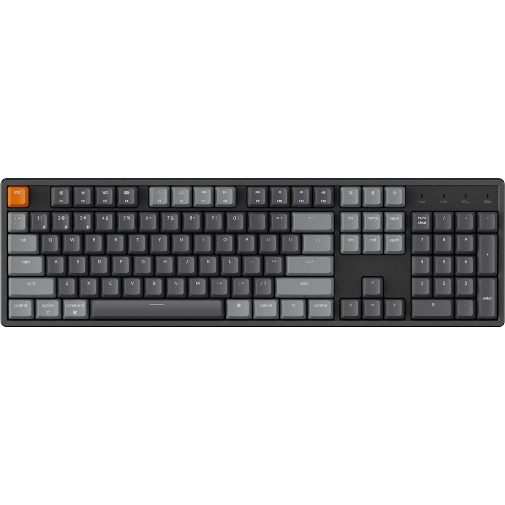 A large main feature product image of Keychron K10 RGB Wireless Hot-Swappable Mechanical Keyboard (Brown Switch)