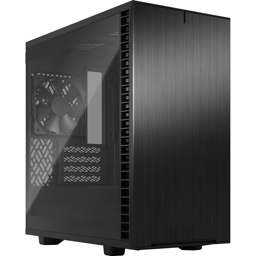 A large main feature product image of Fractal Design Define 7 Mini Black Tempered Glass Light Tint mATX Case